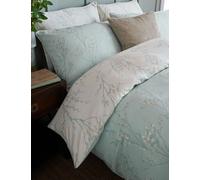 Laura Ashley 2 Pack Pure Cotton Sateen Pussy Willow Pillowcases Light Blue Mix