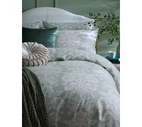 Laura Ashley 2 Pack Pure Cotton Sateen Tatton Pillowcases Light Green