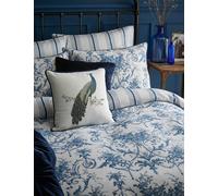 Laura Ashley 2 Pack Pure Cotton Tuileries Pillowcases Blue Mix