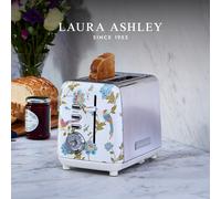 Laura Ashley 2 Slice Toaster with 7 Browning Control Wide Slots Stainless Steel