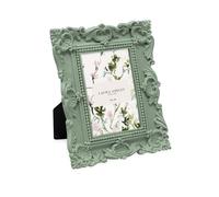Laura Ashley 2x3 Matt Rosemary Ornate Textured Hand-Crafted Resin Picture Frame with Easel, for Tabletop & Wall Display, Decorative Floral Design Home Décor, Photo Gallery, Art (2x3, Matt Rosemary)