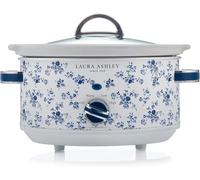 Laura Ashley 3.5L Slow Cooker with Ceramic Pot Glass Lid 3 Heat Settings
