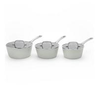 3 Piece Saucepan Set - Sage Leaf Laura Ashley Green One Size