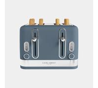 Laura Ashley 4 Slice Toaster with Wide Slots 7 Browning Levels Defrost & Reheat