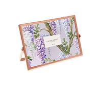 Laura Ashley 4x6 Rose Gold Flat Metal Picture Frame (Horizontal) with Pull-Out Easel Stand, Made for Tabletop, Counterspace, Shelf and Desk (6x4, Rose Gold)
