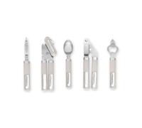 Laura Ashley 5-Pcs Kitchen Tools & Gadgets - Soft Grip, Heat Resistant, Dishwasher Safe - Kitchen Utensils Set Includes Garlic Crusher Press, Potato Peeler, Can Opener, Bottle Opener, Ice Cream Scoop