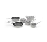 Laura Ashley 7 Pcs Non-Stick Pots and Pans Sets - 16/18/20cm Saucepan Sets Non Stick With Lids, 2 Frying Pans, 30cm Wok & 28cm Casserole Pot with Lid - Forged Aluminum, PFOA-Free Induction Hob Pan Set