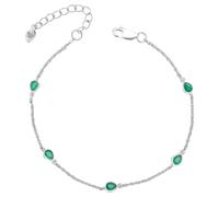 Laura Ashley B5601G Thornage Flowers Station Bracelet Sterling Silver
