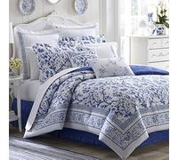 Laura Ashley Bedding Sets, Cotton, Charlotte Blue, Twin