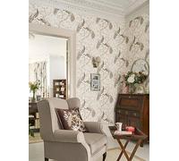Laura Ashley Belvedere Soft Truffle Wallpaper Beige