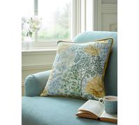 Laura Ashley Bernwood Pure Cotton Piped Cushion Yellow Mix