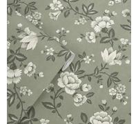 Laura Ashley Bradenbury Trail Antique Green Wallpaper