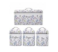 Laura Ashley Breadbin & Canisters Bundle By Vq - Wild Meadow