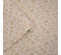 Laura Ashley Caramel Floral Classic Smooth Wallpaper