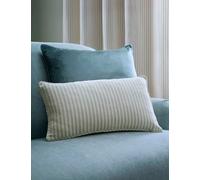 Laura Ashley Chenille Cornish Striped Cushion Natural