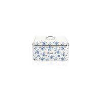 Laura Ashley China Rose Large Bread Bins for Kitchen - Spacious Bread Box | Food Grade Metal BreadBin, Removable Lid, Keep Bread Fresh, Rust Resistant, Easy to Clean, Bread Storage Containers, Durable