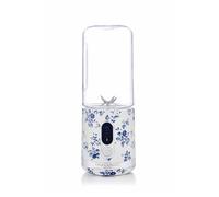 Laura Ashley China Rose Portable Smoothie Blender by VQ. Compact, Powerful & Easy to use USB Rechargeable Mini Blender with 450 mL Bottle. Portable Blender Smoothie Maker for Kitchen/Gym/Travel/Office