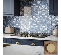 Laura Ashley Clear Glass Splashback, (H)750mm (W)900mm (T)6mm