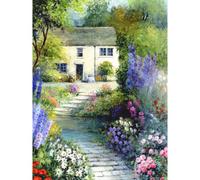 Laura Ashley Cottage Flowers Print In A Wood Frame - 30 X 40Cm