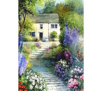 Laura Ashley Cottage Flowers Print In A Wood Frame - A1