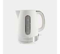 Laura Ashley Cotton White Electric Kettle 1.7L - Energy Saving Kettles Electric Fast Boil Quiet - One Cup Kettle with Drip Free Pour & Removable Anti-Scale Filter - Kettle with Heat Resistant Handle