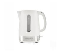 Laura Ashley Cotton White Electric Kettle 1.7L - Energy Saving Kettles Electric Fast Boil Quiet - One Cup Kettle with Drip Free Pour & Removable Anti-Scale Filter - Kettle with Heat Resistant Handle