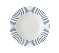 Laura Ashley Deep Plate Soup Plate Diameter 22 cm Blue Print Candy Stripe