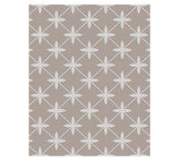 Laura Ashley Dove Grey Wicker Geometric Glass Splashback, (H)750mm (W)600mm (T)6mm