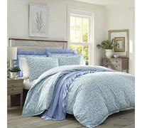 Laura Ashley Duvet Cover Set, Cotton, Wintergreen, Full/Queen