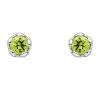 Laura Ashley E6611G Petal Set Semi-Precious Stud Earrings Sterling Silver