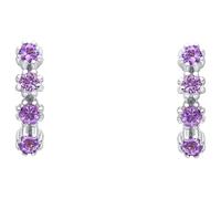 Laura Ashley E6612M Alford Meadow Light Amethyst Earrings Sterling Silver