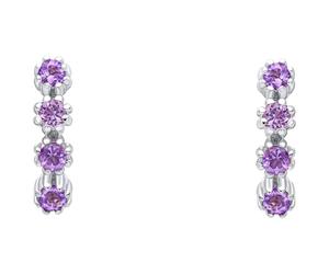 Laura Ashley E6612M Alford Meadow Light Amethyst Earrings Sterling Silver