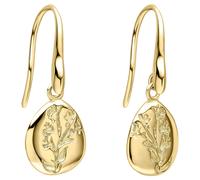 Laura Ashley E6694 Farlington Flowers Hook Earrings Sterling Silver