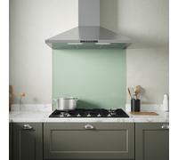 Laura Ashley Eau De Nil Self-Adhesive Glass Splashback, (H)750mm (W)900mm (T)6mm