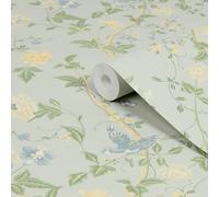 Laura Ashley Eau De Nil Summer Palace Smooth Wallpaper
