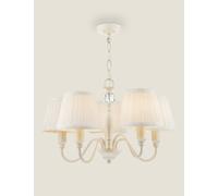 Laura Ashley Ellis Five Arm Pendant Light Cream