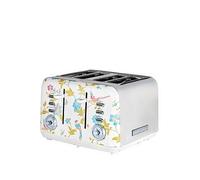 Laura Ashley 4 Slice Toaster Elveden White Silver