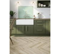Laura Ashley Emneth Herringbone Waterproof Matt Finish Wood Effect Luxury Vinyl Click Flooring 30 Planks 2.38M² Built-In Underlay