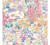 Laura Ashley Everingham Meadow Multi Wallpaper | Multicoloured Floral | Paste the Wall