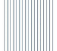 Laura Ashley White & Seaspray Blue Farnworth Smooth Wallpaper