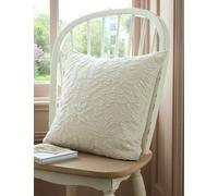 Laura Ashley Felsham Textured Botanical Cushion Natural