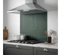 Laura Ashley Fern Green Glass Splashback, (H)750mm (W)900mm (T)6mm