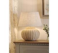 Laura Ashley Fernhill Rattan Large Table Lamp Cream