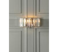 Laura Ashley Fernhurst Faceted Crystal Wall Light Antique Brass