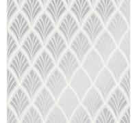 Laura Ashley Florin Silver Effect Geometric Smooth Wallpaper