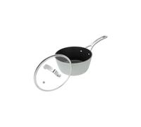 Laura Ashley Forged Aluminium Non-stick Saucepan With Glass Lid 16Cm - Sage Leaf, Green
