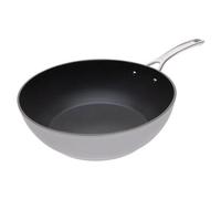 Laura Ashley Forged Aluminium Non-stick Wok 30Cm - Dark Dove Grey, Grey