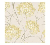 Laura Ashley Giselle Ochre Wallpaper | Ochre Floral Design | Paste the Wall | Eco-Friendly