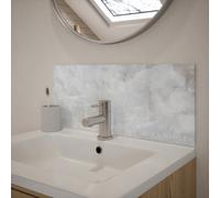 Laura Ashley Onyx Dove Grey Glass Bathroom Splashback 250Mm X 600Mm X 4Mm