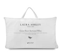 Laura Ashley Goose Down Surround Pillow - 100% Cotton Jacquard Cover, Goose Down Outer Layer with Supportive Goose Feather Core - Luxury Sleep Comfort